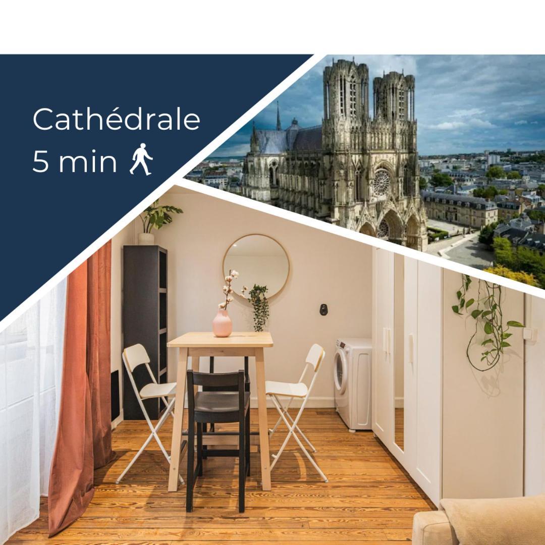 Appartement Cosy Proche Cathedrale Reims Kültér fotó